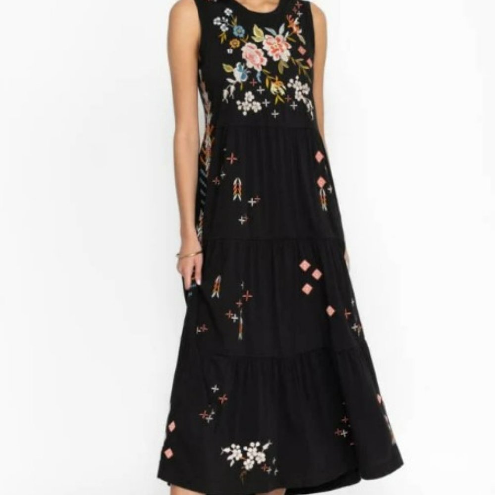NWT Johnny Was Ceretti Tiered Maxi Tank Dress